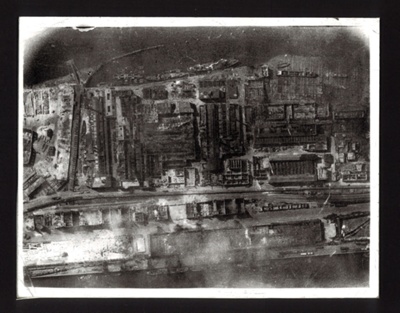 Photograph - R.A.F. Bomber Command destruction in Bremen - 19/08/1944 - plus 2 photocopies; 19/08/1944; 4534