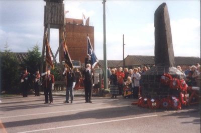 2 Copied & 1 original photograph - reunion of Palestine veterans - Eden Camp - 2000; 37815