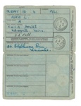 National Registration Identity Card - Vera L. Pell - Leicester - 24/06/1943; 24/06/1943; 36534