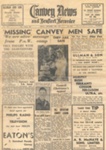 Newspaper Front Page - Canvey News and Benfleet Recorder - Friday 28th September 1951 - 'Missing Canvey Men Safe'.; 83487 Newspaper Front Page - Canvey News and Benfleet Recorder - Friday 28th September 1951 - 'Missing Canvey Men Safe'.; 83487