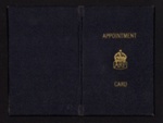 A.R.P Warden's appointment card (navy blue) - "T. Wigelsworth" - 24/09/1940; 24/09/1940; 6445 A.R.P Warden's appointment card (navy blue) - "T. Wigelsworth" - 24/09/1940; 24/09/1940; 6445