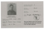 Reproduction German identity card - given to visitors to the German built underground military hospital in Jersey; 35379