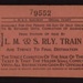 Tickets (8) - book of L.M.S. railway "Special" tickets; 6331