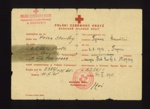 Polish Red Cross certificate - awarded to Stanley Price - P.O.W. Stalag VIII C P.O.W. no: 117649 - 11/03/1945; 11/03/1945; 9094 Polish Red Cross certificate - awarded to Stanley Price - P.O.W. Stalag VIII C P.O.W. no: 117649 - 11/03/1945; 11/03/1945; 9094