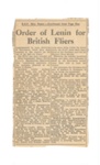 Press cuttings (2) - R.A.F. pilots deliver Hurricane aircraft to Russian Air Force & train Soviet pilots in Russia; 37035 Press cuttings (2) - R.A.F. pilots deliver Hurricane aircraft to Russian Air Force & train Soviet pilots in Russia; 37035