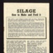 Leaflet - "Silage - how to make and feed it" - Ministry of Agriculture & Fisheries - May 1942; 1/05/1942; 7336