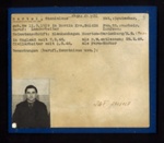 German P.O.W. record card - Stanislaus Bartel - German - Dob 11/03/1919; 6607