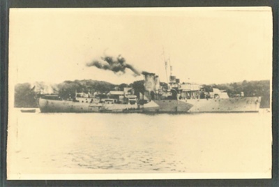 Photograph - "H.M.S. Camellia" - pennant no: k31 - corvette - August 1945; 1/08/1945; 3140