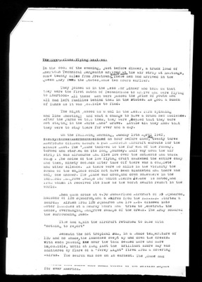 Air sea rescue account - R.A.F. in Freetown - Sierra Leone - searching for downed American servicemen - 19/04/1942; 19/04/1942; 2811