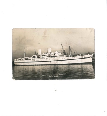 Photograph - "HMT Empire Orwell" - troopship; 35532 Photograph - "HMT Empire Orwell" - troopship; 35532