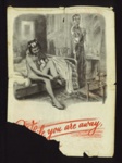 German propaganda leaflet - "While you are away the Yanks are..." - psychological warfare leaflet; 6024