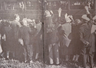 Photographs of evacuation; 10053 Photographs of evacuation; 10053