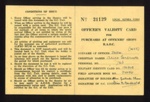 Officer's validity card - R.A.O.C. - Alice Gertrude Shaw ex-A.T.S. serving with W.V.S..; 9922