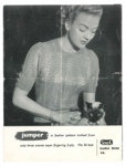 Knitting pattern - Lady's jumper - "Greenock" leaflet b466; 37347