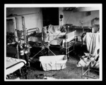 Official copyrighted war photograph- 10th September 1940- hospitals in London, badly bomb damaged during air raids; 56483