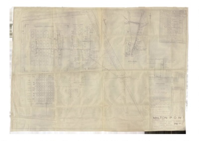Plan of Malton P.O.W. camp 83 - March 1943 site plan of Eden Camp map of Eden Camp; 1/01/1943; 3508 Plan of Malton P.O.W. camp 83 - March 1943 site plan of Eden Camp map of Eden Camp; 1/01/1943; 3508
