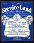 Sheet Music -"Service Land" - World War 2 Songs Arranged by R.S. SToddon; 9119