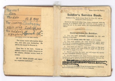 Army Soldiers Service and Pay Book  - 64 - Wincenty Dopierala - Polish - 06/10/1942; 6/10/1942; 37471