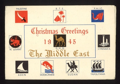 Christmas card- 'The Middle East' 1945; 78848