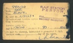 R.A.F. station Perton - bicycle pass - Cpl Bland 980130 - 20/07/1943; 20/07/1943; 2003 R.A.F. station Perton - bicycle pass - Cpl Bland 980130 - 20/07/1943; 20/07/1943; 2003