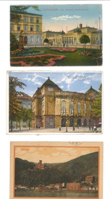 Post cards (7) - (6 x French & 1 x German) - all dated 1922 or 1923; 1/01/1922; 37026 Post cards (7) - (6 x French & 1 x German) - all dated 1922 or 1923; 1/01/1922; 37026