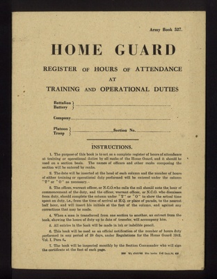 Home Guard register; 19859