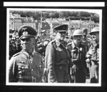 Copy of photograph - General Rommel with captured Commander of the British 51st Division - general Fortune - at Valery caux - original lost; 9024 Copy of photograph - General Rommel with captured Commander of the British 51st Division - general Fortune - at Valery caux - original lost; 9024