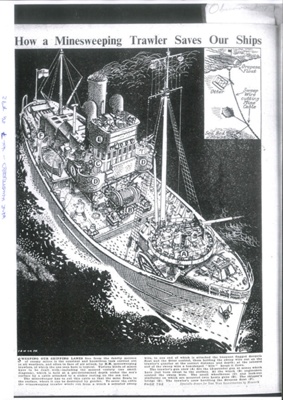 Copy of page from "War Illustrated" - armed trawler - R.N.P.S.; 36282