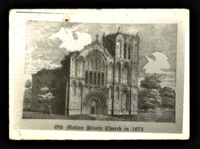 Copy of photograph - "Old Malton Priory church in 1875" - Malton; 2662 Copy of photograph - "Old Malton Priory church in 1875" - Malton; 2662