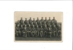 Army group photograph - unidentified R.A.M.C. unit - (Arnold Cooper middle row 5th from left); 35796 Army group photograph - unidentified R.A.M.C. unit - (Arnold Cooper middle row 5th from left); 35796