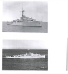 Copies (6) of photographs (3) - "H.M.S. Magpie" - Pennant no: f82 - with technical details; 37280