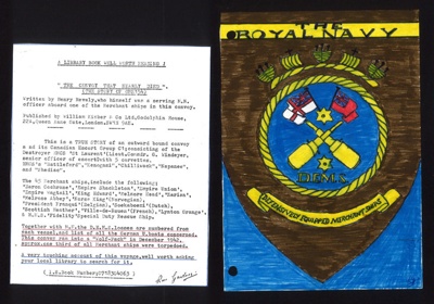 D.E.M.S. - photocopied book lists & information re: D.E.M.S.; 2090