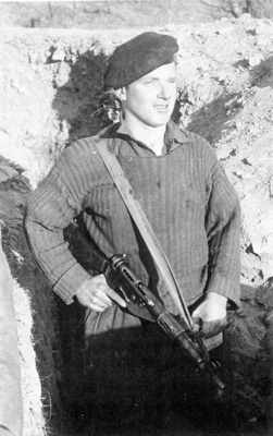 Copy of photograph - Pte J.W. Scott 22494726 "A" Coy 2 platoon 1st Bn Durham Light Infantry - Korea - (copy in hut 13); 37868 Copy of photograph - Pte J.W. Scott 22494726 "A" Coy 2 platoon 1st Bn Durham Light Infantry - Korea - (copy in hut 13); 37868