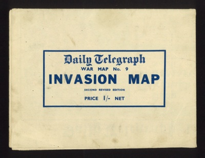 Map - "Daily Telegraph" war map no: 9 - "Invasion map"; 2385 Map - "Daily Telegraph" war map no: 9 - "Invasion map"; 2385