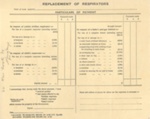 Local Authority Form - "Replacement of Respirators" - A.R.P issue; 37923 Local Authority Form - "Replacement of Respirators" - A.R.P issue; 37923