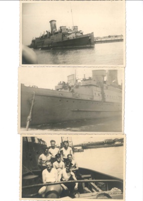 Photographs (5) - unidentified Royal Navy personnel & unidentified vessels; 35616 Photographs (5) - unidentified Royal Navy personnel & unidentified vessels; 35616