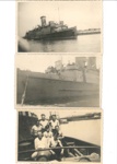 Photographs (5) - unidentified Royal Navy personnel & unidentified vessels; 35616