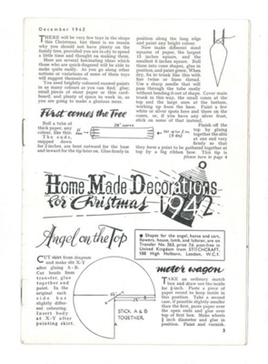 Magazine - "Stitchcraft" December 1942 - (front & rear pages missing); 37262 Magazine - "Stitchcraft" December 1942 - (front & rear pages missing); 37262