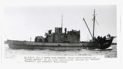 Photograph - 515 motor mine sweeper - known as Mickey Mouses; 33075