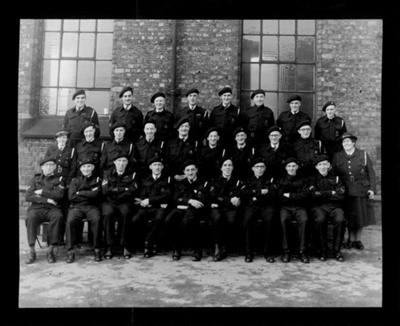 Group photographs (2) - Wardens from A.R.P section higher Broughton - Salford - Manchester - after blitz - 23rd & 24th December 1940; 23/12/1940; 3526