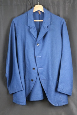 WW2 British hospital blues tunic made by Polikoff Ltd 1940. worn by wounded troops convalescing.; 74197 WW2 British hospital blues tunic made by Polikoff Ltd 1940. worn by wounded troops convalescing.; 74197