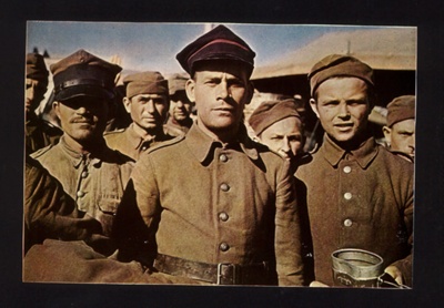 Photograph (colour) - Polish prisoners captured after defeat of Poland - October 1939; 1/10/1939; 8969 Photograph (colour) - Polish prisoners captured after defeat of Poland - October 1939; 1/10/1939; 8969