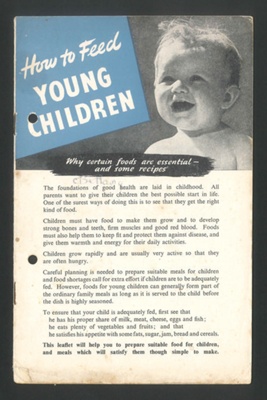 Ministry of Food Leaflets x3 - How to plan meals for children - Young children - From 5 to 12 years - From 12 to 17 years; 79797