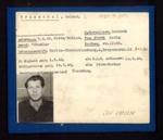 German Eden Camp P.O.W. record card - Helmut Brieschal - German - Dob 07/09/1925; 6575