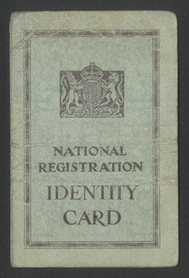 National registration identity card - John Stephenson 01/03/1949 - Newcastle on Tyne; 1/03/1949; 34393