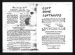 Photocopy (2 pages) - British propaganda leaflet - "Luft ohne Luftwaffe"; 13181