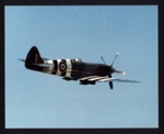 Photograph (colour) - Spitfire MK IXX PM631 - R.A.F. 54 squadron - in D-day markings - Cranfield College of Aeronautics; 6346