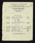 Typed programme - 83 G.P.W. working Coy. Eden Camp, Old Malton. prisoner of war orchestral & choir concert. 19.12.1945. P.O.W.; 19/12/1945; 65237 Typed programme - 83 G.P.W. working Coy. Eden Camp, Old Malton. prisoner of war orchestral & choir concert. 19.12.1945. P.O.W.; 19/12/1945; 65237