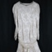 1948 Ivory jacquard satin wedding dress & underslip. Worn by donator's aunt; 74800 1948 Ivory jacquard satin wedding dress & underslip. Worn by donator's aunt; 74800