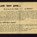 German propaganda leaflet - "Look here gang..."; 5084 German propaganda leaflet - "Look here gang..."; 5084